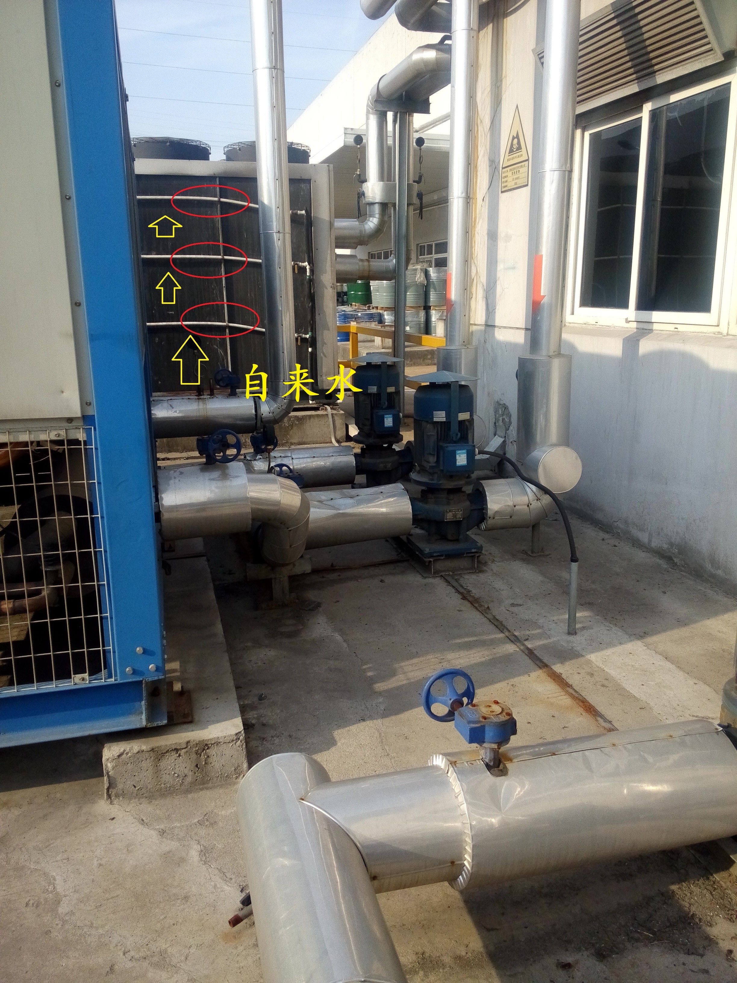 中央空调水机铜管冻裂的原因